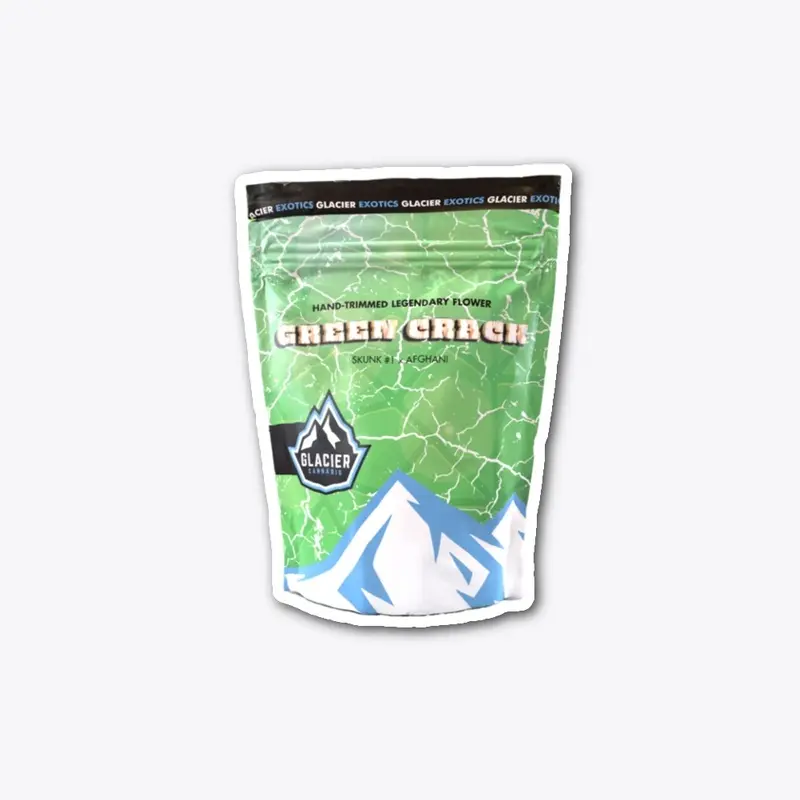 Green Crack 8th Prepack Bag Sticker