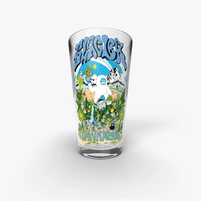 Yeti in the Glacier Garden Pint Glass