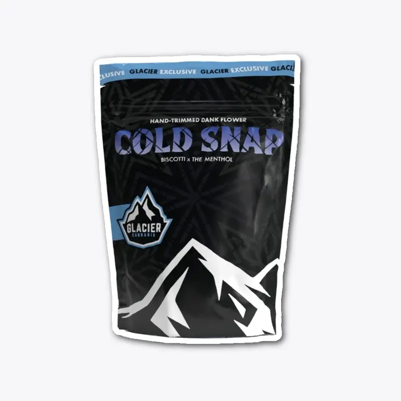 Cold Snap 8th Prepack Mylar Bag Sticker